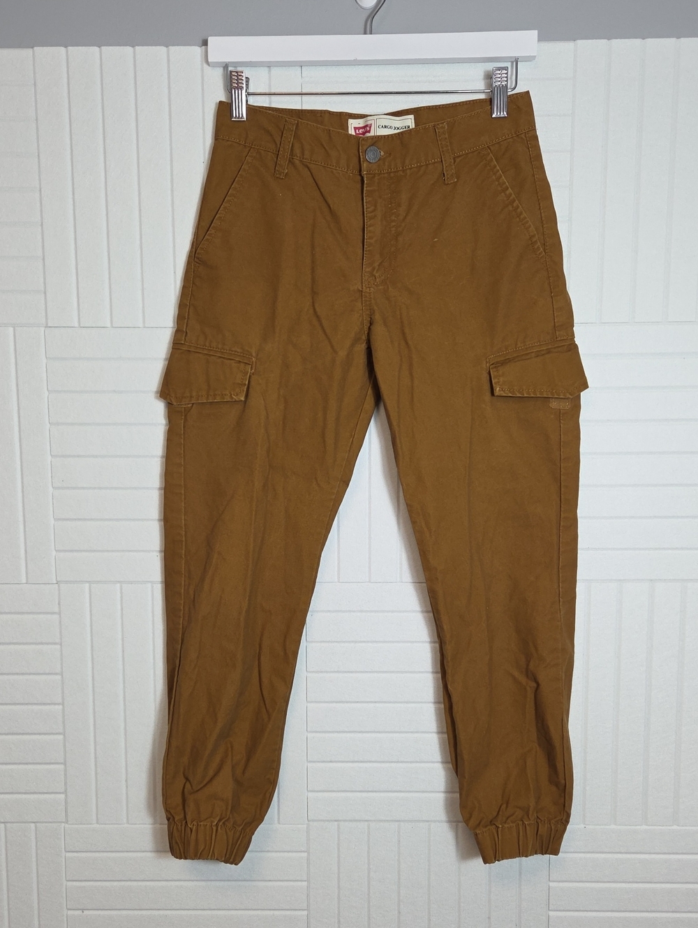 Levi's Girls 100% Cotton Tan Cargo Jogger Pants Size 14